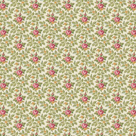 737-L French Mill wallpaper rose white