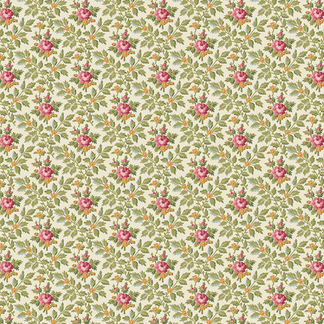 737-L French Mill wallpaper rose white