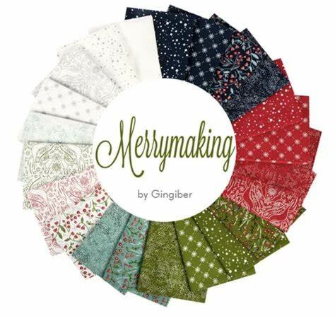 2 Miniquilts en 8 Onderzetters Merrymaking KERSTMAN EN SNEEUWPOP