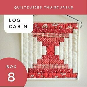 Miniatuur Quiltje Log cabin