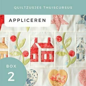 Miniquilt met applicaties en huisjes