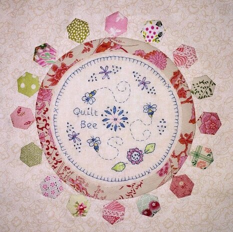 8Fat8 Pink Red Quilters Flower Garden 