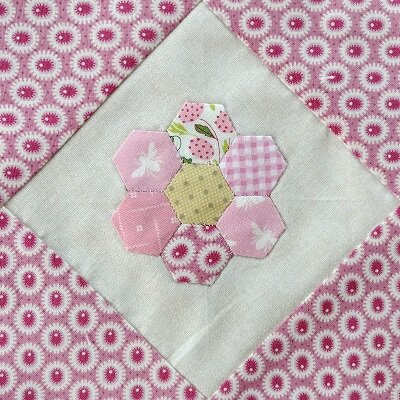 8Fat8 Pink Red Quilters Flower Garden 