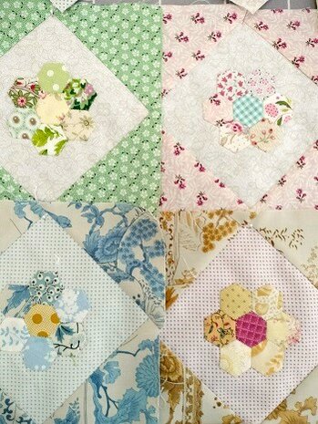 Background fabric kit A Quilter Flower Garden Quilt