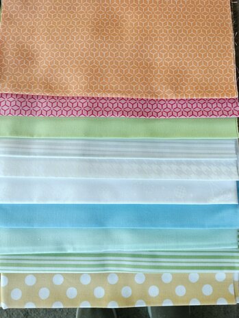 Advantage Box fabrics only Kimberbell Two Scoops