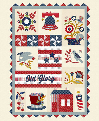 Quiltpakket Old Glory panel quilt