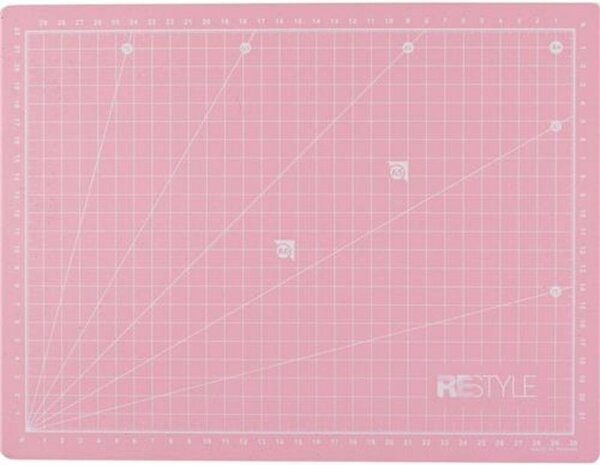 ReStyle Snijmat A2 zelfhelend 45x60cmx1.6mm dubbelzijdig cm / inch roze