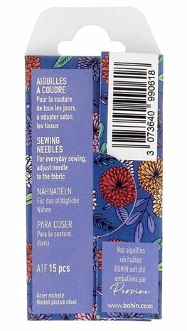 BO99061 Bohin Blossom Naainaalden Sharps assortiment nr. 3-9 Blauw 