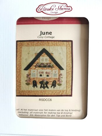 Quiltpakket Cozy cottages Voorjaarshuisje juni miniquilt