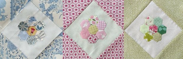BVM  A Quilter Flower Garden Quilt deel 5