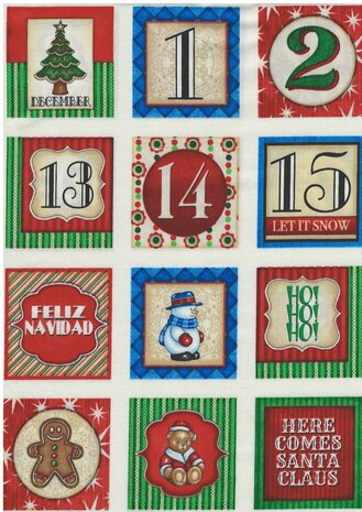 Memory spel van stof KERST Editie