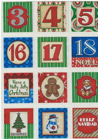 Memory spel van stof KERST Editie