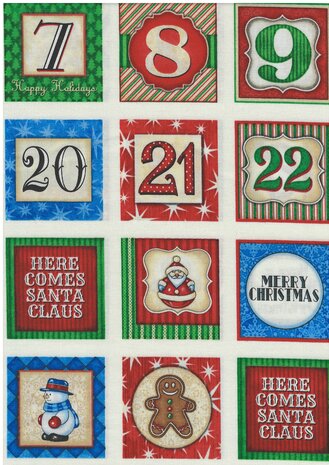Memory spel van stof KERST Editie