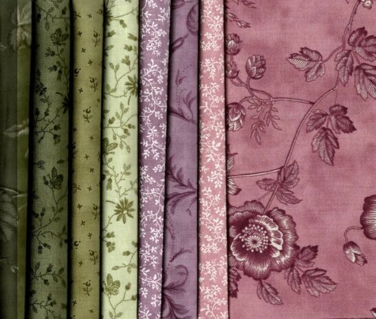 8 Fatquarters Lavender Fields & Meadow Greens