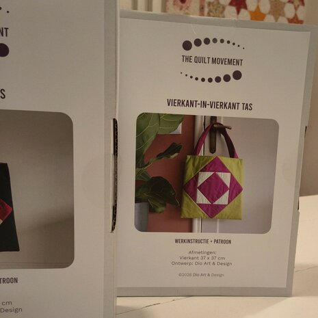 Vierkant in vierkant Tas E-patroon