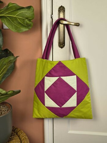 Vierkant in vierkant Tas E-patroon