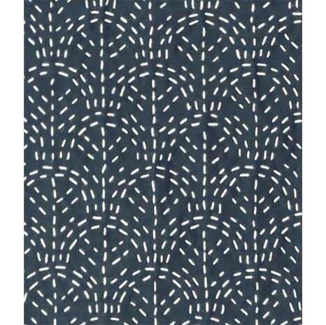 Sashiko Sjabloon Seigaiha Waves