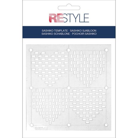 Sashiko Sjabloon Hearts