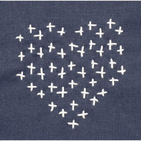 Sashiko Sjabloon Hearts