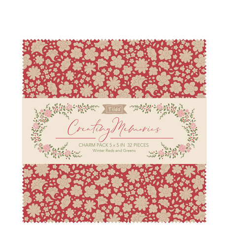 300213 Tilda Creating Memories Charmpack Winter Colours