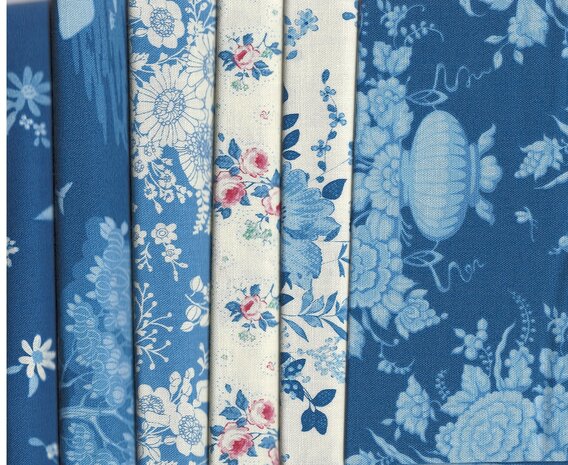  Tilda Something Blue Fateight Bundle Blue  6 pieces