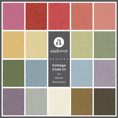 A-428 Cottage Cloth Bundle 12 HALVE METERS COOL