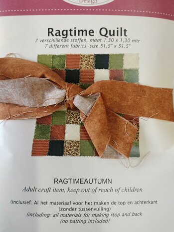 Quiltpakket Ragtime Flanellen Quilt  La Fleur