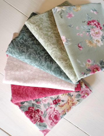 Quiltpakket Ragtime Flanellen Quilt  La Fleur