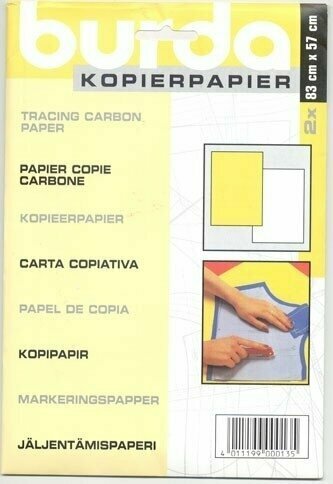 Burda Textilkohle. Weiß + Gelb