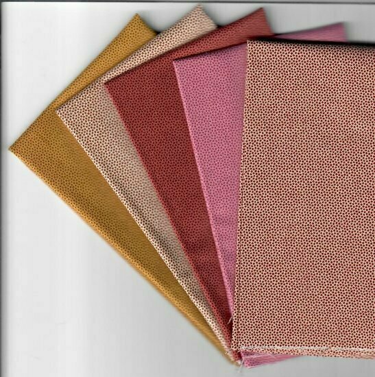 Mini Pack pindots oker rood roze