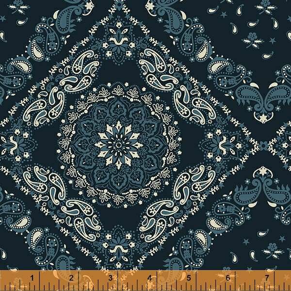53188W-2 108 inch Quiltback Bandana Navy