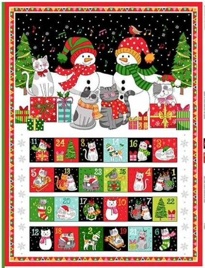 Panel Adventkalender Santa Paws Cats
