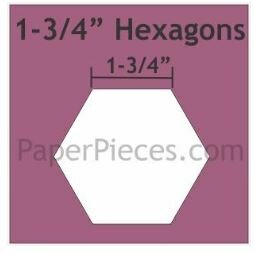 HEX175 1-3/4 Hexagon Papierschablonen