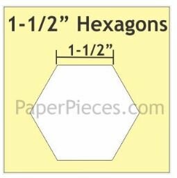 HEX150 1-1/4 Hexagon Papierschablonen