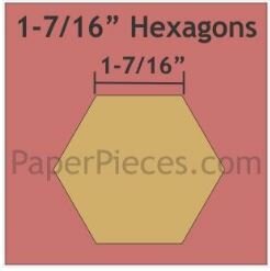 HEX1716 1-7/16 inch Hexagon papieren mallen