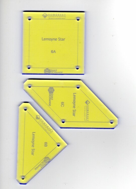 LEMOYNESTARSET Acrylic template set  6 inch
