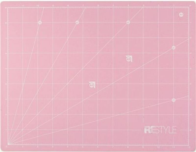 ReStyle Snijmat A2 zelfhelend 45x60cmx1.6mm dubbelzijdig cm / inch roze
