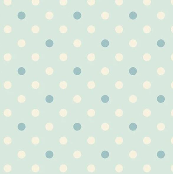 1615B Sewing Bird Dot light Blue