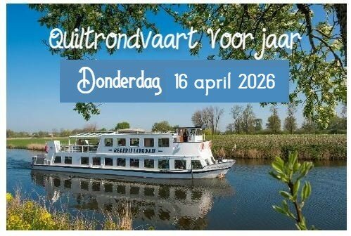 Quilt rondvaart op de Linge donderdag 16 april 2026