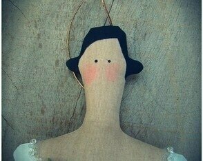 Tilda-Büste mit Flügeln