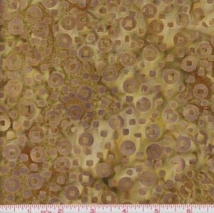 Java Batiks NDF6 0228 olivgrüne Kreise