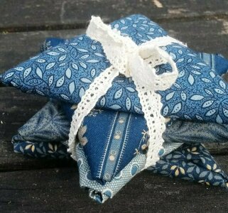 Fabric star blue