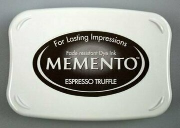 Stempelkussen Memento Espresso Truffle of Rich Cocoa of chocolate Donkerbruin