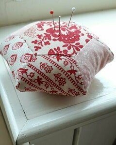 Nadelkissen 8 Sechsecke Französisch General Red