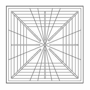 8.5" CROSS HAIR SQUARE - 6 POINT..MARKS BLOCKS UP TO 8". (CHR-8-8.5)