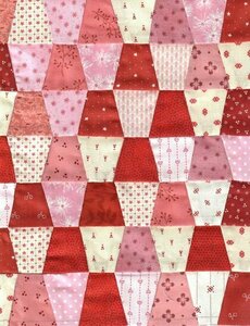Quiltpakket Vingerhoedjes Quilt  Startpakket Rood Roze