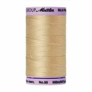 0537 beige GROSSE SPULE/ Amann Mettler Garn Baumwolle Mako 50 500 mt.