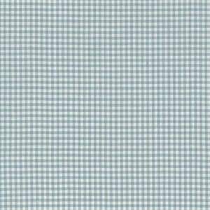 Rückenstoff für die Mäuse-Nähzimmerdecke hellblau / cremefarbener Rautenstoff