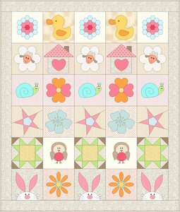 Patroon De Lex & Lizzie  Quilt