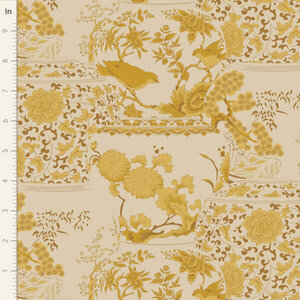 100453 Chic Escape Vase Mustard Tilda